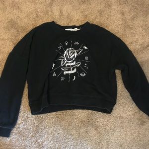 Gypsy Warrior Black Sweat Shirt. Large.